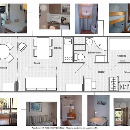 아파트 Appart Studio / Cabine 4 Couchages Sur Mer *